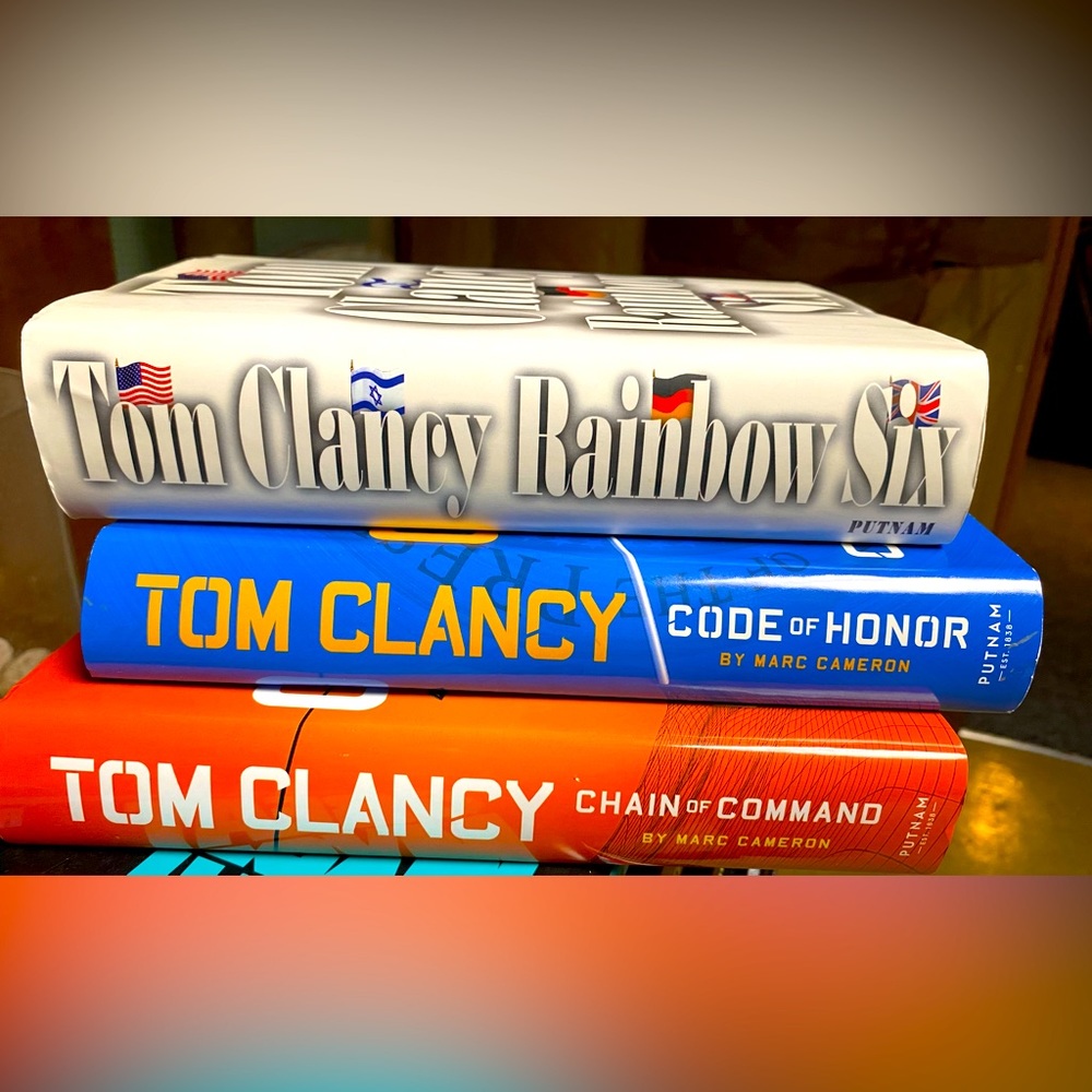 Tom Clancy. 3 novels  by Marc Cameron.